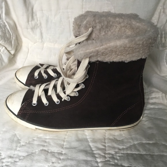 brown suede converse high tops